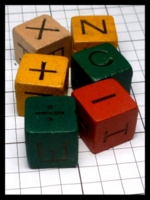 Dice : Dice - Game Dice - Unknown Letter Game with Wooden  Math Function Dice - eBay Jun 2016